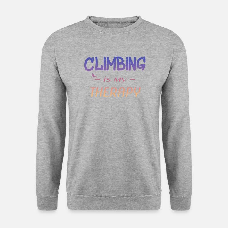 Climbing - Unisex Pullover - Weißgrau meliert