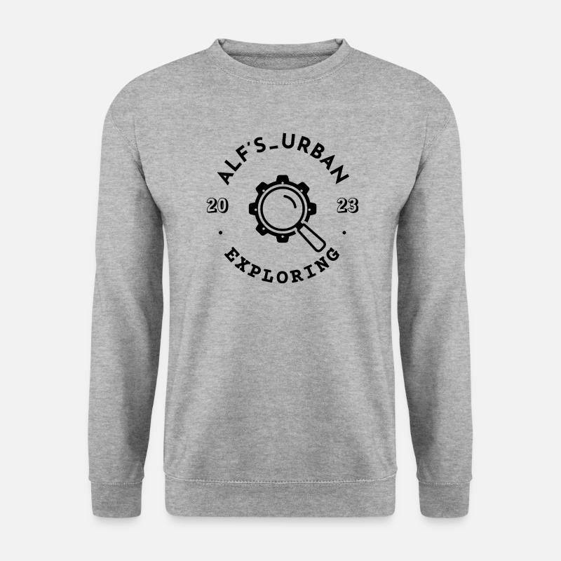 Alfs Urban Exploring Fanshop - Unisex Pullover - Weißgrau meliert