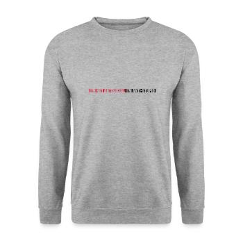 not antisocial anti stupid - Unisex Sweatshirt - salt & pepper - Front - Alina (178cm) & Michal (187cm)