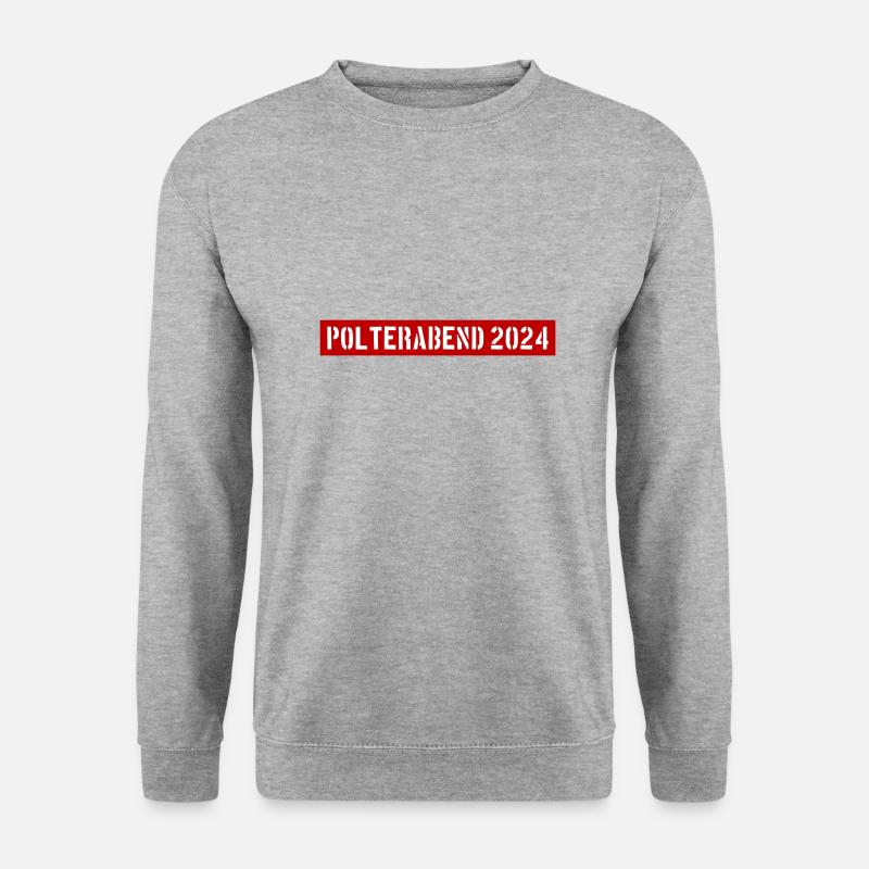 Polterabend 2024 - Unisex Pullover - Weißgrau meliert