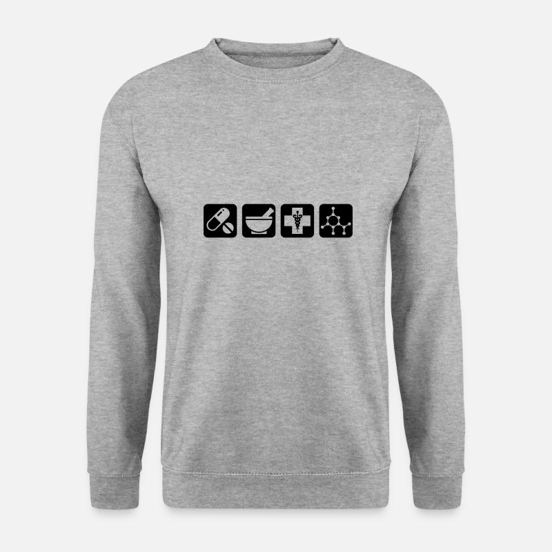 Apotheke Geschenk Apotheker - Unisex Pullover - Weißgrau meliert