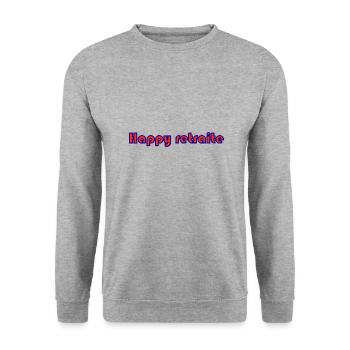 RETRAITE. RETRAITE. RETRAITEE. SENIOR. MAMIE. PAPY - Sweat-shirt Unisexe - gris chiné - Devant - Alina (178cm) & Michal (187cm)