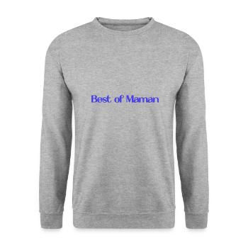 HAPPY MOTHER'S DAY. MOM. MOTHER's DAY - Unisex Sweatshirt - salt & pepper - Front - Alina (178cm) & Michal (187cm)