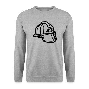 fireman - Unisex Sweatshirt - salt & pepper - Front - Alina (178cm) & Michal (187cm)