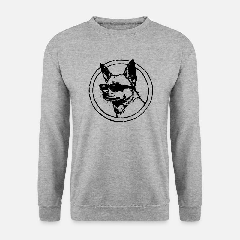 Chihuahua - Unisex Pullover - Weißgrau meliert