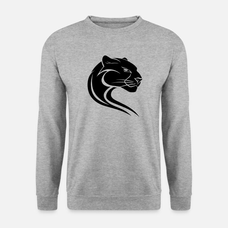 Panther - Unisex Pullover - Weißgrau meliert