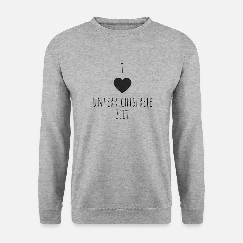 Ferien - Unisex Pullover - Weißgrau meliert