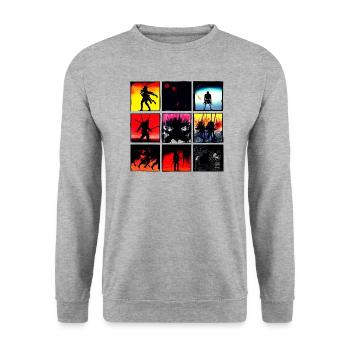 Men's Collection | Online Mode - Unisex Sweatshirt - salt & pepper - Front - Alina (178cm) & Michal (187cm)