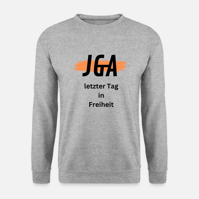 Junggesellenabschied - Unisex Pullover - Weißgrau meliert