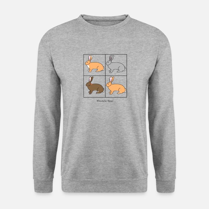 German giant rabbits - Unisex Sweatshirt - salt & pepper