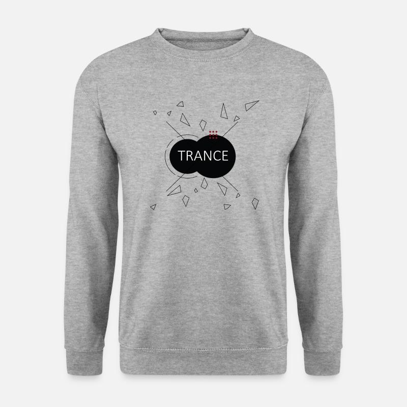 Trance Musik - Unisex Pullover - Weißgrau meliert