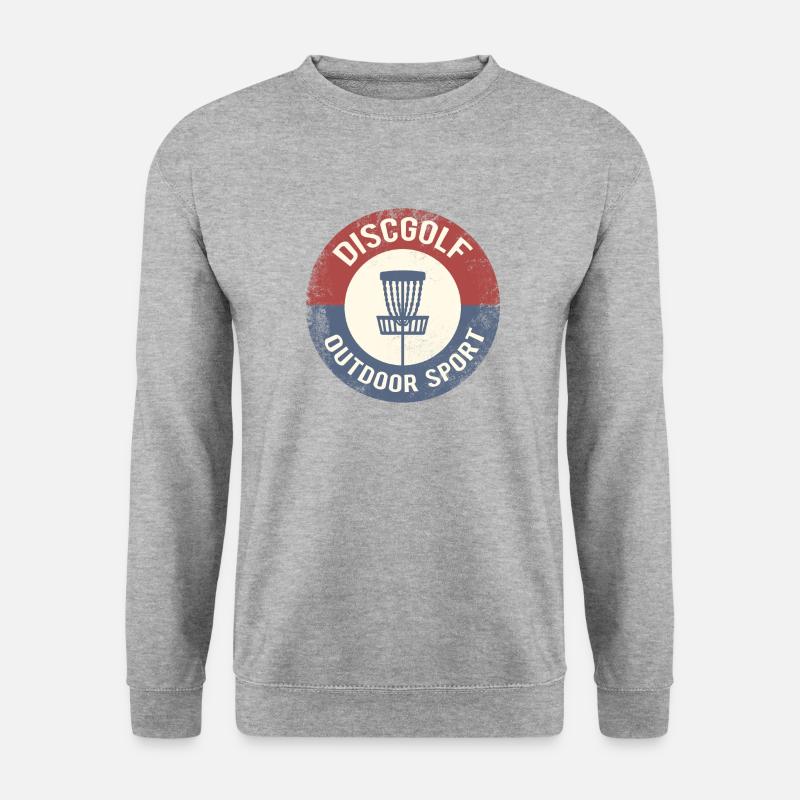discgolf - Unisex Pullover - Weißgrau meliert