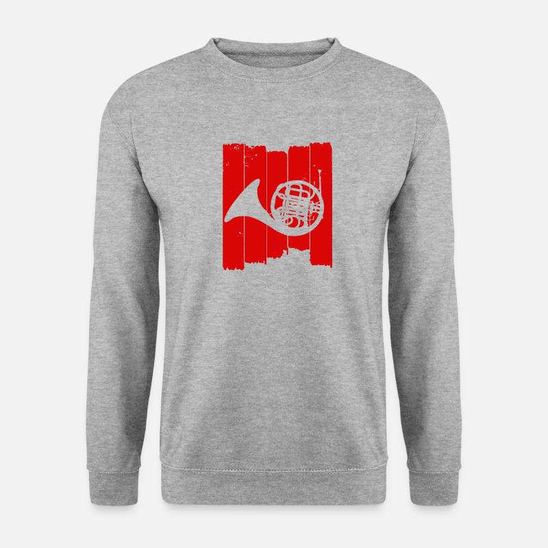 Waldhorn - Unisex Pullover - Weißgrau meliert