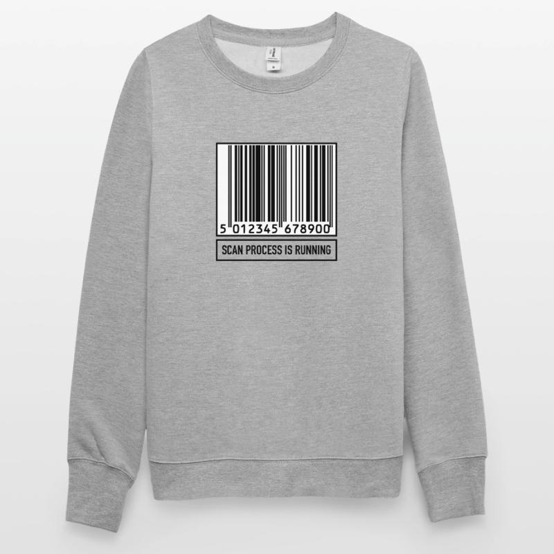 Scan Bar-Code Informatik Technik Geschenk Unisex Pullover