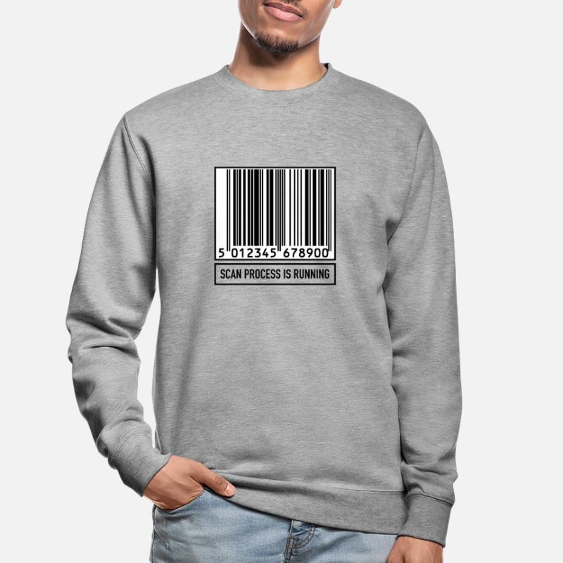 Scan Bar-Code Informatik Technik Geschenk Unisex Pullover