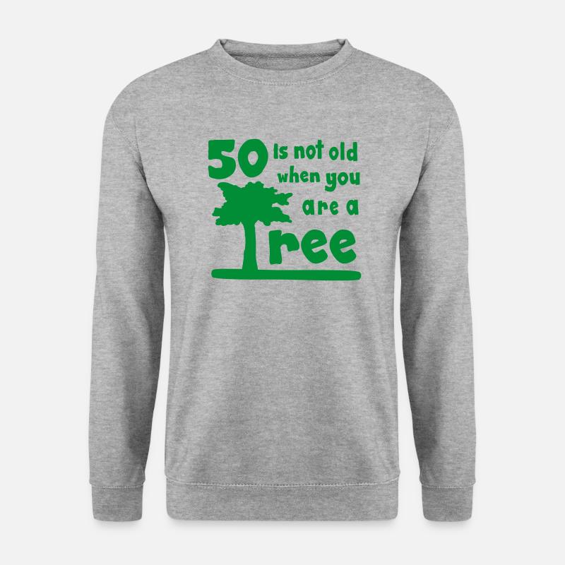50 - Unisex Pullover - Weißgrau meliert