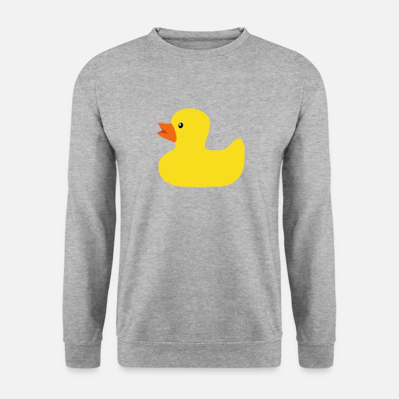 Gummiente - Unisex Pullover - Weißgrau meliert