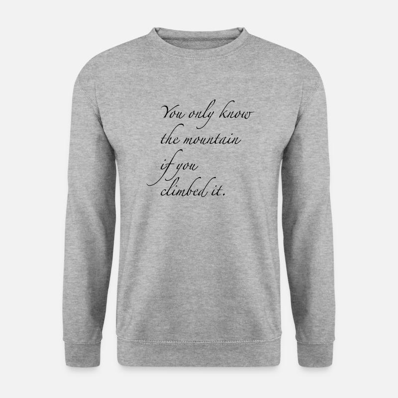 Berg - Unisex Pullover - Weißgrau meliert