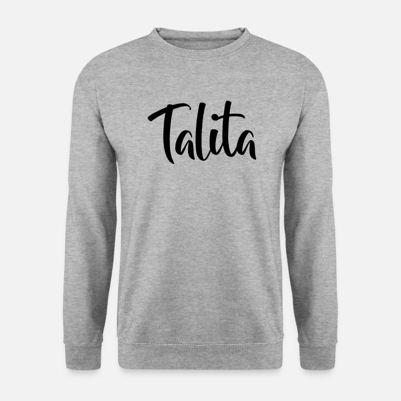 Name - Talita - Unisex Pullover - Weißgrau meliert