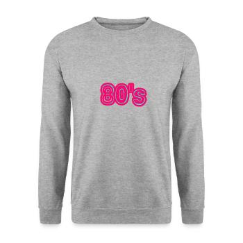 Enfant des années 80 né dans les années 80 à plus de 30 ans - Sweat-shirt Unisexe - gris chiné - Devant - Alina (178cm) & Michal (187cm)