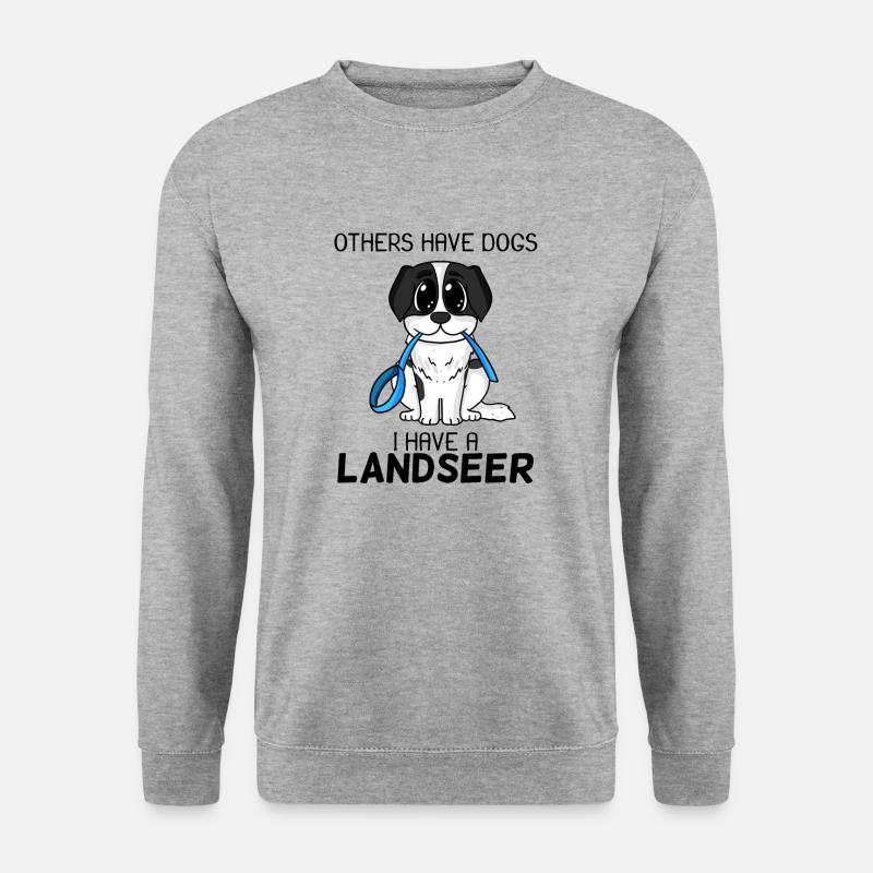 Landseer - Unisex Pullover - Weißgrau meliert