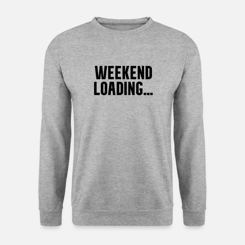 Weekend loading - Unisex Pullover - Weißgrau meliert