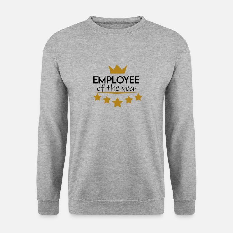 Mitarbeiter des Jahres - Unisex Pullover - Weißgrau meliert