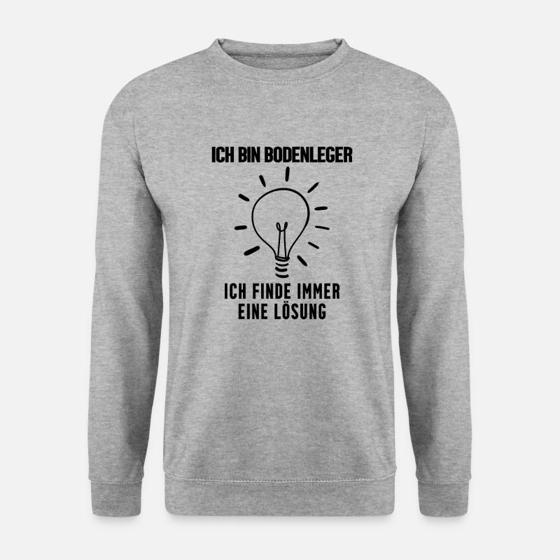 Bodenleger - Unisex Pullover - Weißgrau meliert