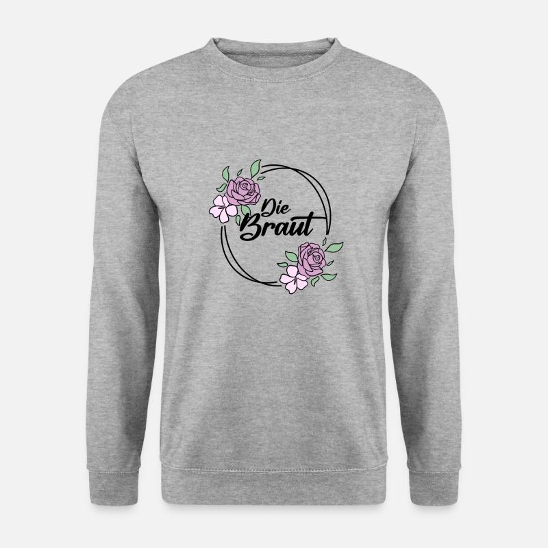 Die Braut Junggesellinnenabschied - Unisex Pullover - Weißgrau meliert