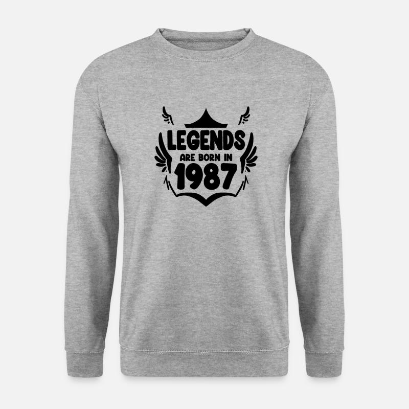 1987 - Born 1987 - Unisex Sweatshirt - salt & pepper