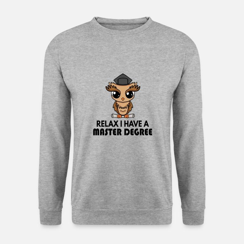 Master Spruch - Unisex Pullover - Weißgrau meliert