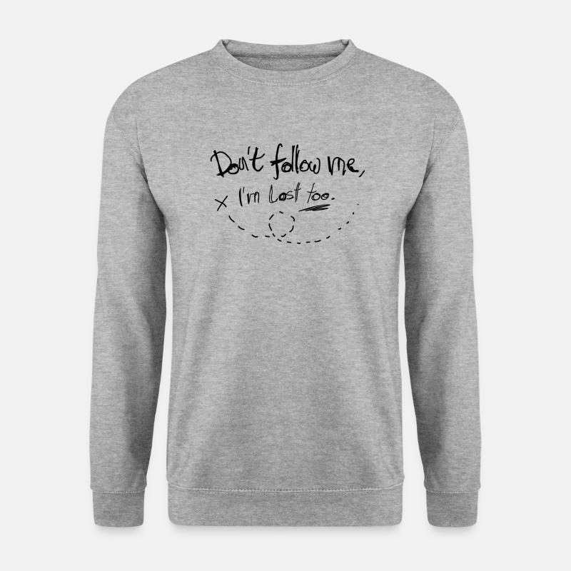 Quote Trend Design - Unisex Pullover - Weißgrau meliert