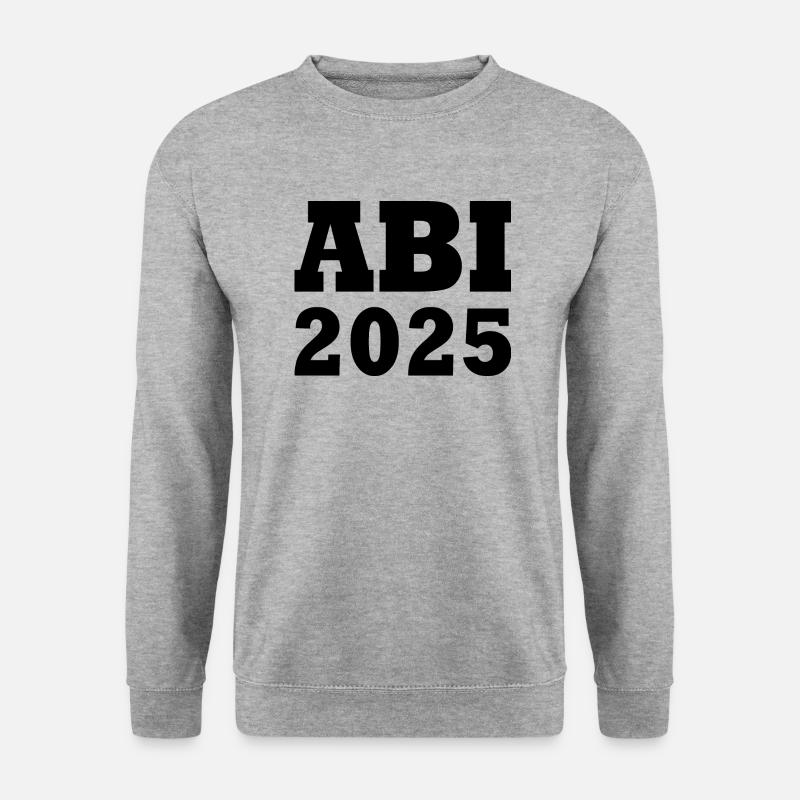 Abi 2025 - Unisex Pullover - Weißgrau meliert