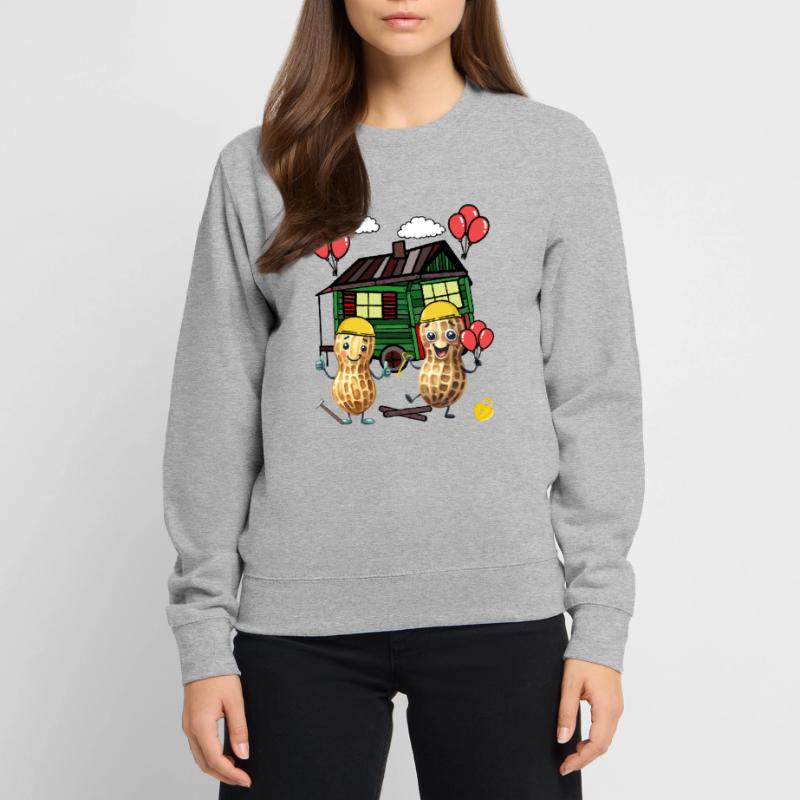 Peanuts Constructeur de maison Constructeur Remorque de construction Maison propre Maison Sweat-shirt Unisexe