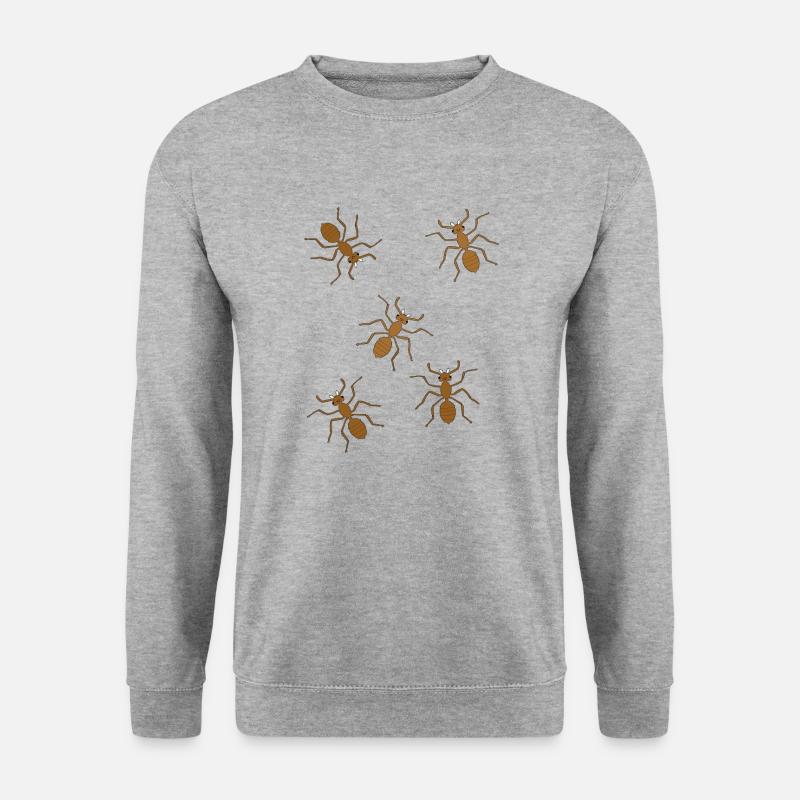 Ameisen Insekten Insekt Ameise - Unisex Pullover - Weißgrau meliert