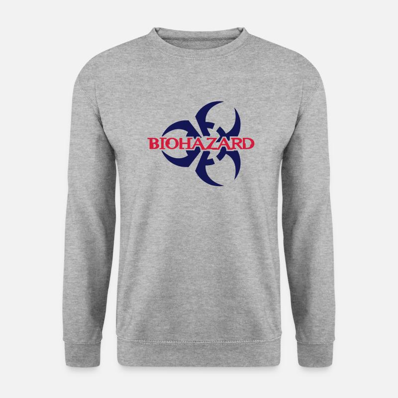 Biohazard__V006 - Unisex Pullover - Weißgrau meliert