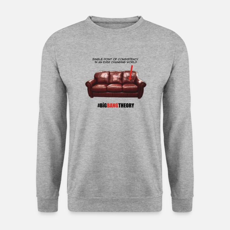 The Big Bang Theory Sheldon's Couch - Unisex Pullover - Weißgrau meliert