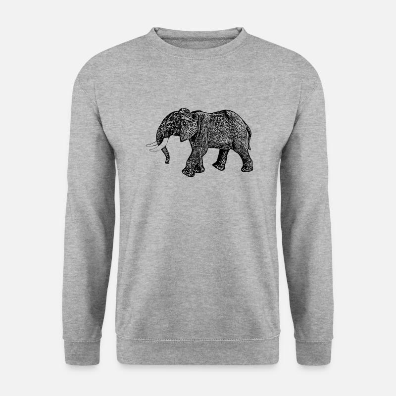 elephant - Unisex Sweatshirt - salt & pepper