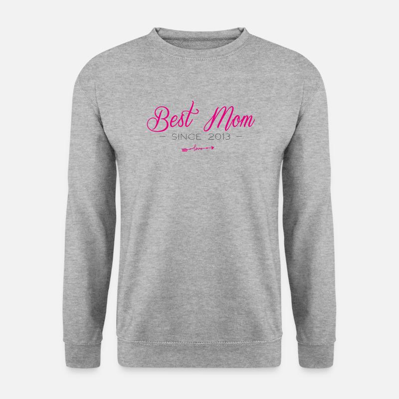 Best Mom since 2013 - Unisex Pullover - Weißgrau meliert