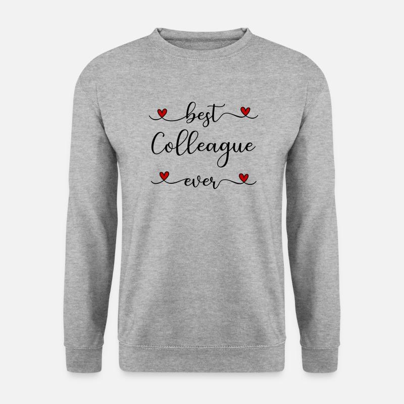 Kollege - Unisex Pullover - Weißgrau meliert