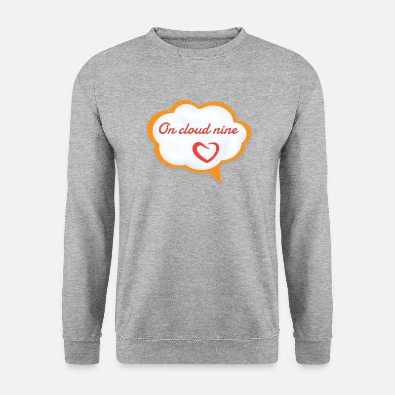 on cloud nine - Unisex Pullover - Weißgrau meliert