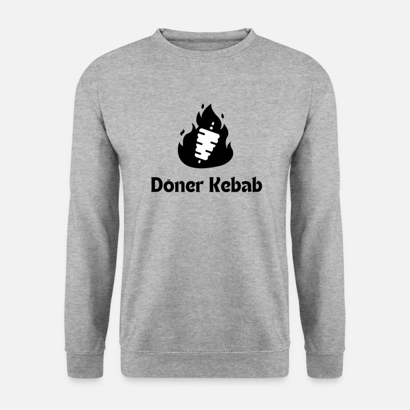 Döner Kebab - Unisex Pullover - Weißgrau meliert