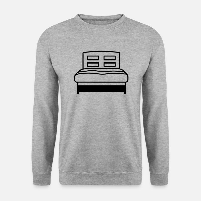 Bett - Unisex Pullover - Weißgrau meliert