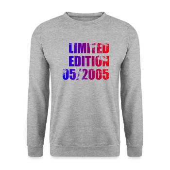 20e anniversaire Edition Limitée 05/2005 - Sweat-shirt Unisexe - gris chiné - Devant - Alina (178cm) & Michal (187cm)