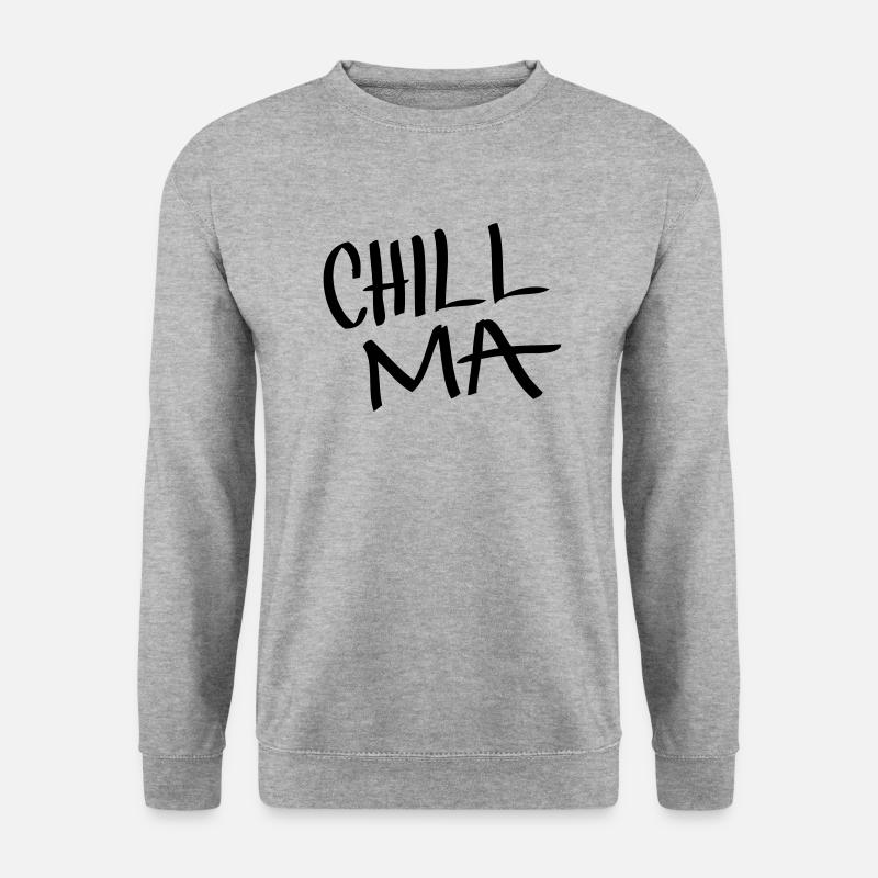 Chill Ma - Unisex Pullover - Weißgrau meliert