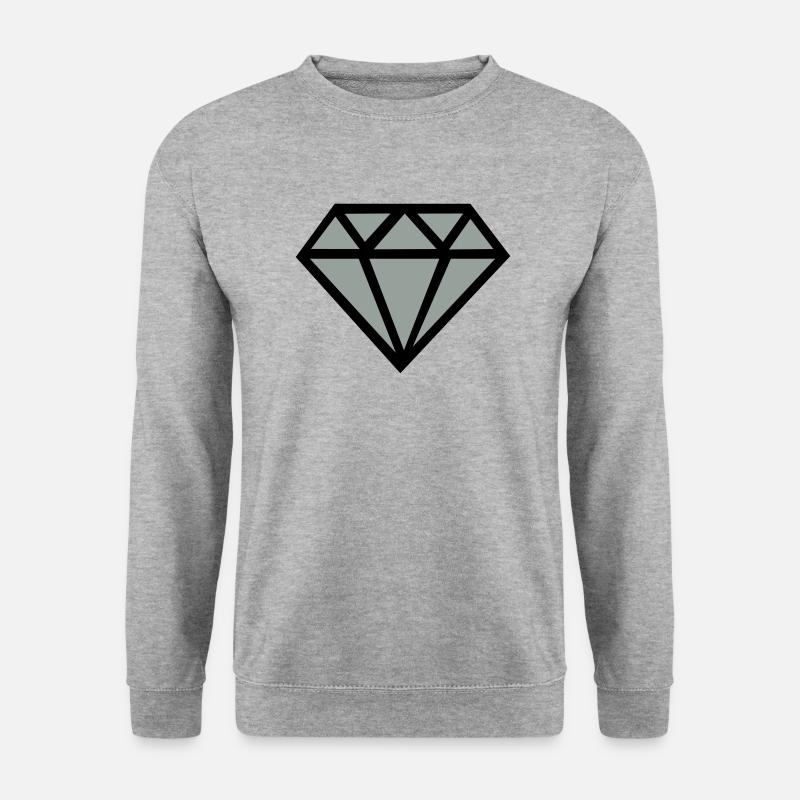 Diamond (diamond) 01.0 - Unisex Sweatshirt - salt & pepper