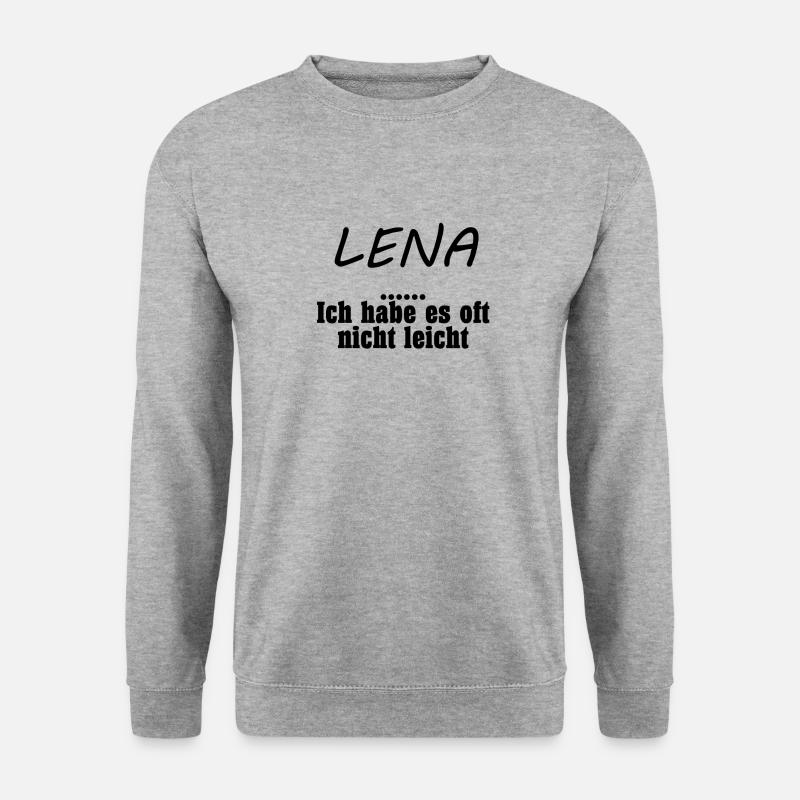 Lena - Unisex Pullover - Weißgrau meliert