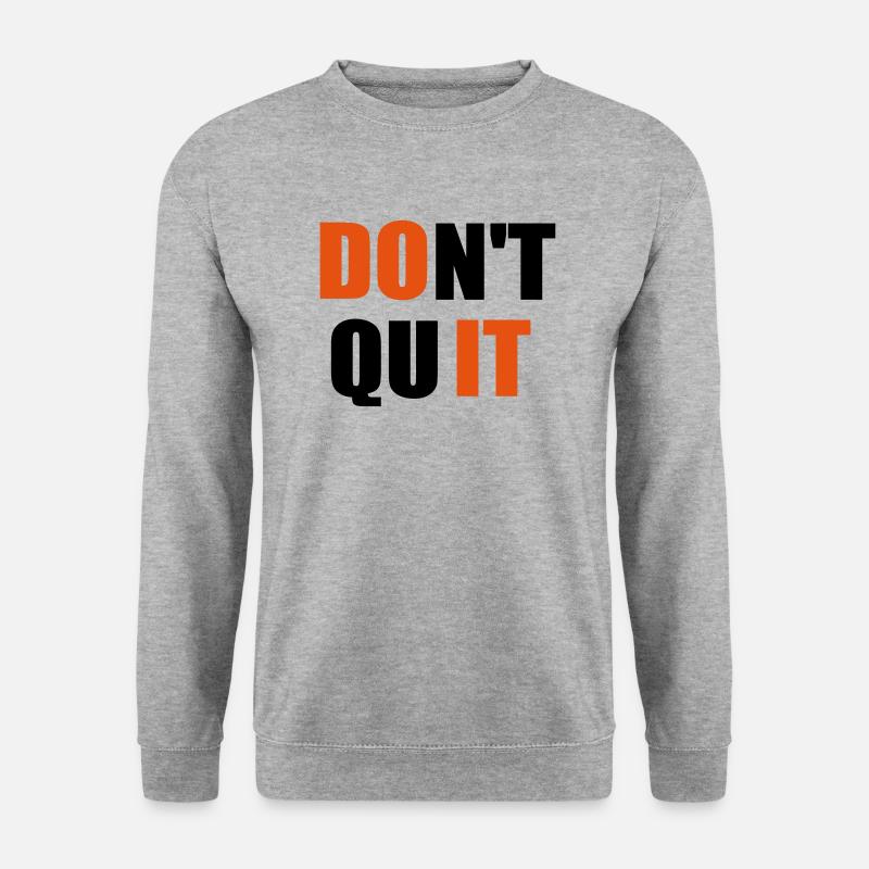 ne quittez pas le devis - Sweat-shirt Unisexe - gris chiné