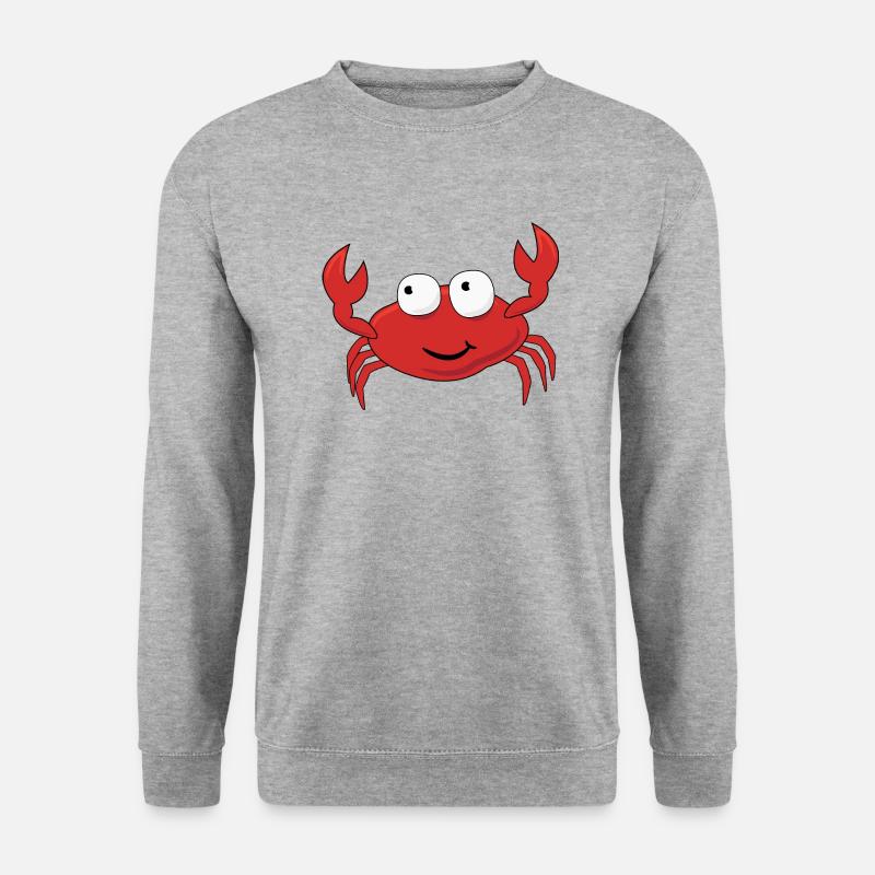 Krebs - Unisex Pullover - Weißgrau meliert