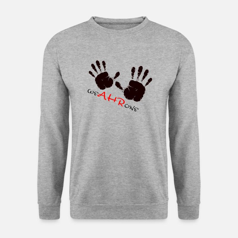 We Ahr One - Unisex Pullover - Weißgrau meliert